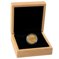 Pièce Souverain Or Elisabeth II Portrait Décimal dans un Coffret Cadeau