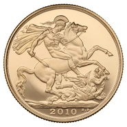 Double souverain en or -2010 (Finition particulière)