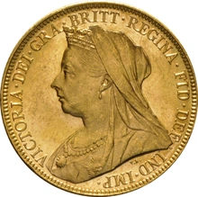 Pièce Souverain Or 1899 Victoria Tête Vieille M