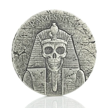 Pièce Reliques Égyptien Ramsès II Post Mortem Argent 2 Onces