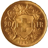 Pièce 20 Francs Or Suisse
