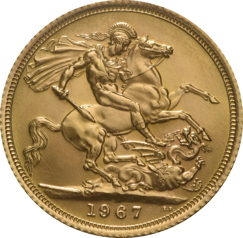 Pièce Souverain Or 1967