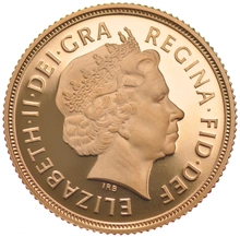 Pièce Souverain Or 1998 Elisabeth II 4ème Tête BE