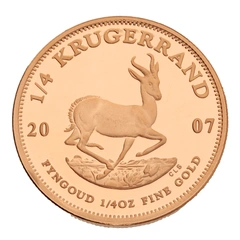 Pièce Krugerrand Or 1/4 Once 2007 BE