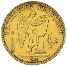 Pièce 20 Francs Or Génie 1849 2ème République