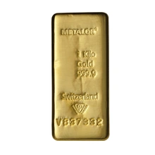 Lingot d'Or 1 Kilo Metalor
