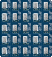 Lingots de Platine 1g PAMP 25 x 1g