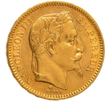 Pièce 20 Francs Or 1862 Napoléon III A