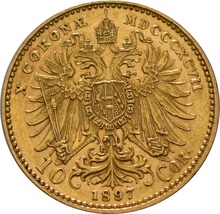 10 couronnes d'Autriche en Or