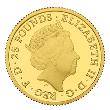 Pièce Britannia Or 1/4 Ounce 2018 BE Dans un Coffret