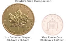 Maple Leaf Or 1 Once 2015 (Feuille d'Érable)