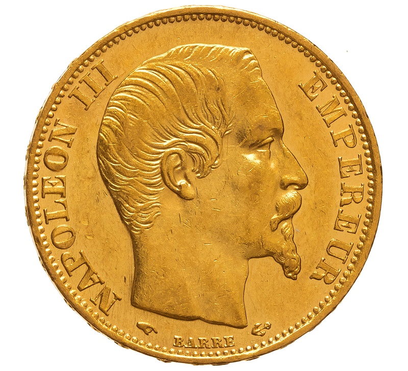 20 Francs en or - Napoléon III Tête nue 1859 A
