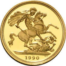 3 Pièces Souverains Or 1990 BE en Boîte