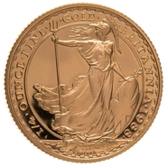 Pièce Britannia Or 1/4 Once 1988 BE