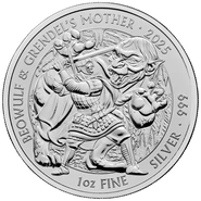 2025 Beowulf et la mère de Grendel Mythes et Légendes Pièce d'argent 1oz