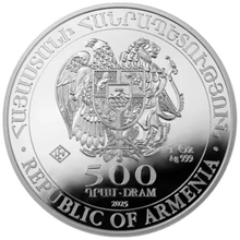 Pièce Arche de Noé Argent 1 Once 2025