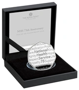 Pièce 50 Pence Argent 2023 75 Ans de la NHS BE en Boîte