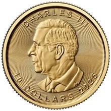 Pièce Maple Leaf Or 1/4 Once 2025