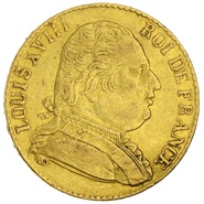 20 Francs en or - Louis XVIII Buste Habillé 1815 R