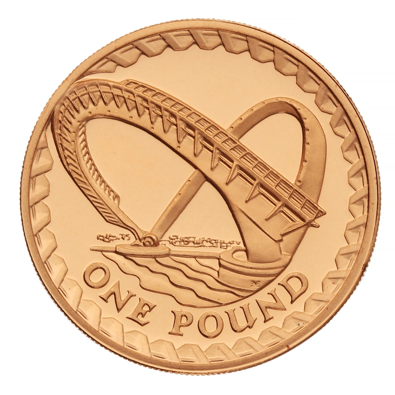£1 One Pound Proof Gold Coin - Bridges -2007 Millennium coin only