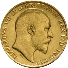 Pièce Demi Souverain Or 1904