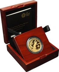 Pièce Royal Mint Lunar Or 1 Once 2016 Année du Singe en Boîte