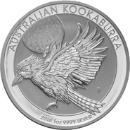 Kookaburra en argent de 1 once - 2018