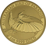 Pièce Oiseau de Paradis Australien Or 1 Once 2018