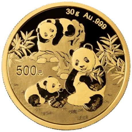 Pièce Panda Or 30g 2025