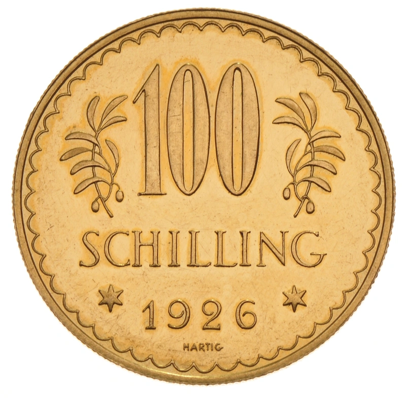 Pièce 100 Schilling Or Autrichienne