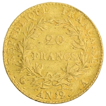Pièce 20 Francs Or AN12 Bonaparte Premier Consul A