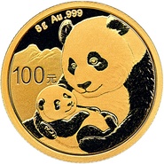 Panda en or de 8 grammes