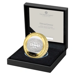 Pièce 2 Livres Argent Edward Jenner 2023 BE en Boîte