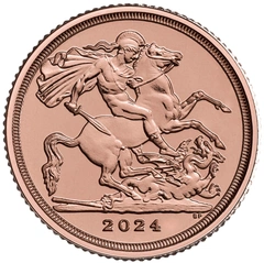 Pièce Quart Souverain Or 2024