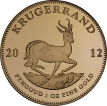 Pièce Krugerrand Or 1 Once 2012 BE en Boîte