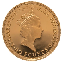 Pièce Britannia Or 1/2 Once 1988 BE