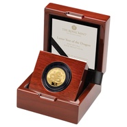 Pièce d'or de 14 once de la Monnaie royale 2024 de l'année du dragon, en boîte