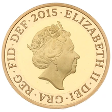 Pièce 2 Livres Or 2015 Britannia BE en Boîte