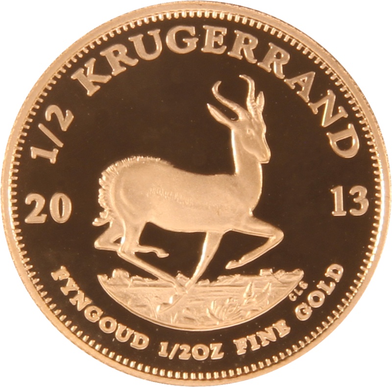 2013 Proof Half Ounce Krugerrand Gold Coin