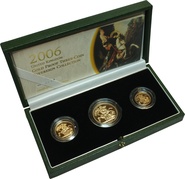 Ecrin de collection de 3 souverains en or - 2006