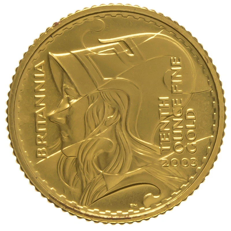 Pièce Britannia Or 1/10 Once 2003 BE