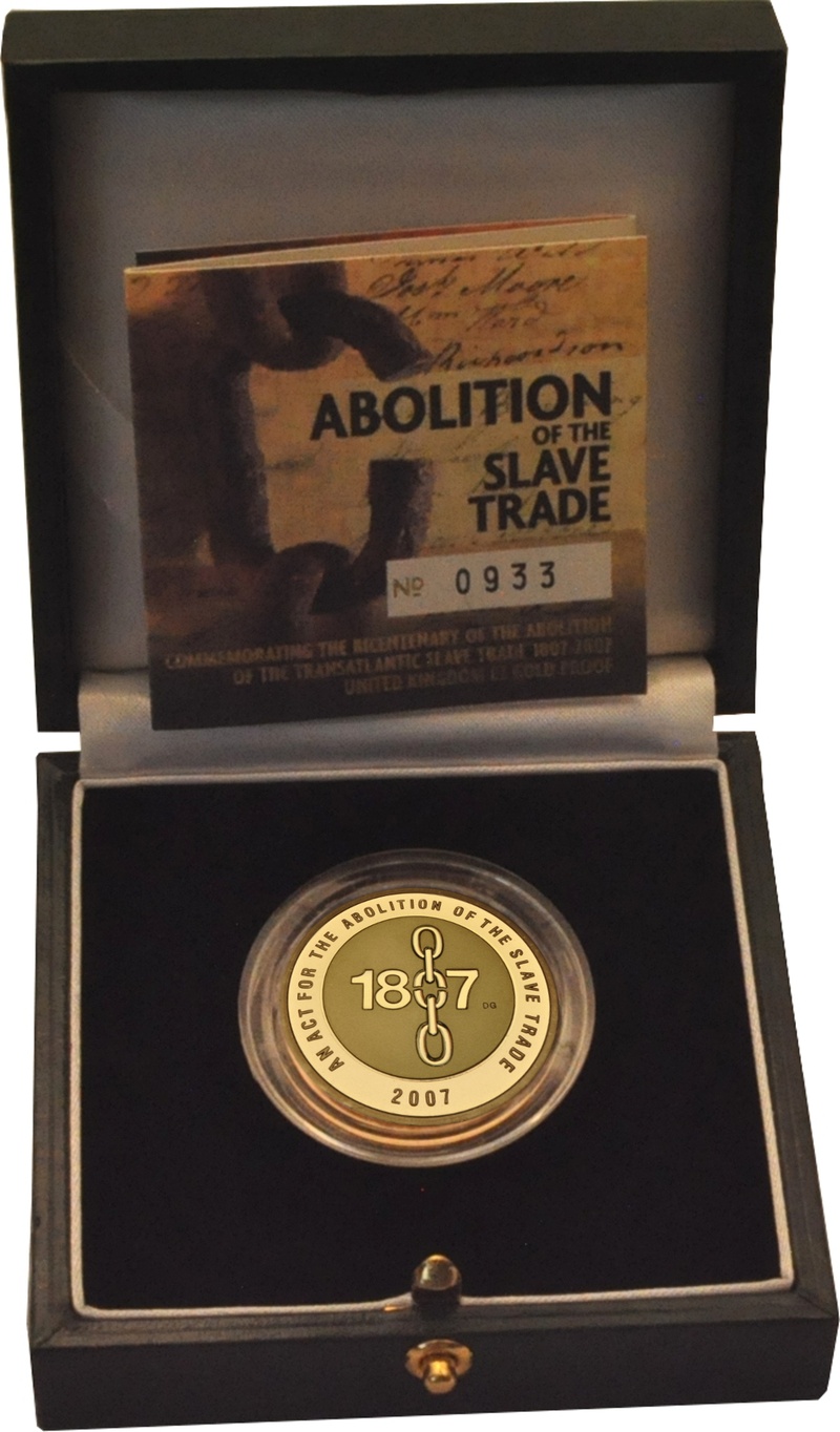 Ecrin Double Souverain Or 2007 L'Abolition du Trafic d'Esclaves