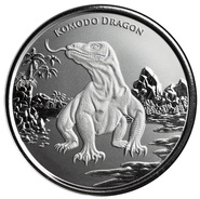 Pièce d'argent Dragon de Komodo 2022 de 1 once