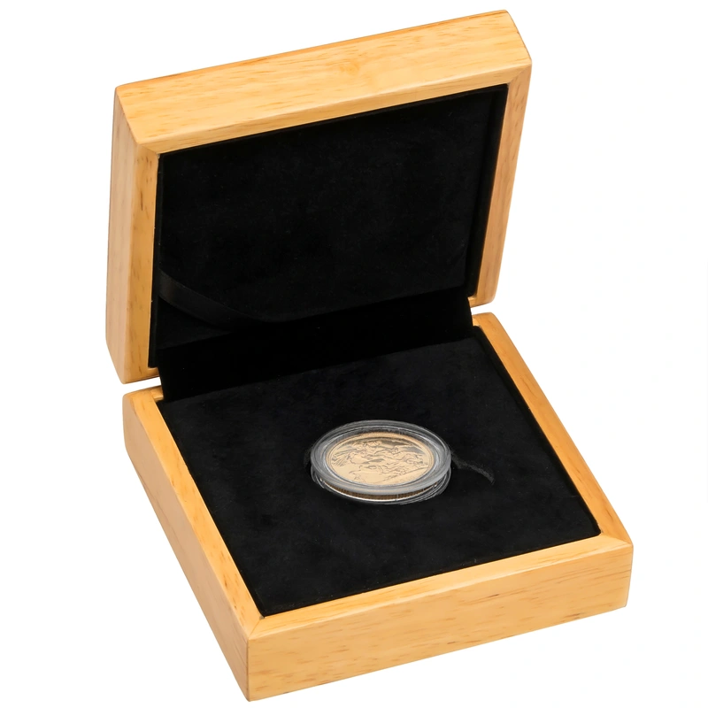 Pièce Souverain Or Elisabeth II 4ème Tête dans un Coffret Cadeau