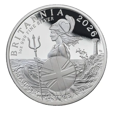 2026 Britannia UK 1oz Pièce d'argent �preuve