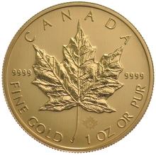 Pièce Maple Leaf Or 1 Once 2015