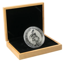 Large coffret  présentation - Pièce 10oz argent Royal Mint