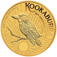 Pièce Kookaburra Or 1/10 Once 2025