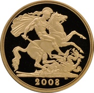 Double souverain en or -2008 (Finition particulière)
