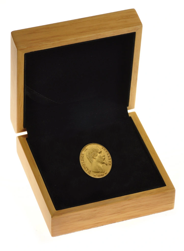 Pièce 20 Francs Or Napoléon III Tête Nue en Boîte 